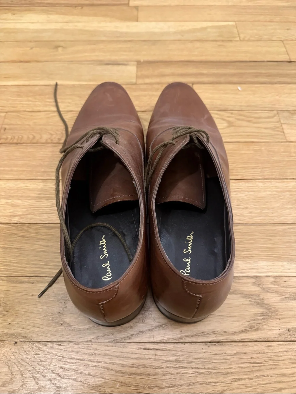 Paul Smith Brown Leather Derby Oxfords